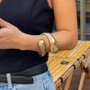 Pulsera de metal con personalidad y gotas de agua irregulares de estilo hip-hop con joyería transfronteriza de Europa y Estados Unidos.