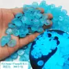 Decorações de pedras simuladas com tema de sorriso que brilham no escuro, de resina, para jardim, aquário e paisagismo de tanque de peixes, acessórios DIY