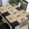 Conjunto de Toalha de Mesa Novo Transfronteiriço Decoração de Mesa para Feriado de Natal Conjunto de Bandeira de Mesa Jogos Americanos Bandeira de Mesa 2026 Amazon