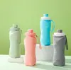 Nueva Taza de Agua Plegable de Silicona, Resistente a la Temperatura y Anticaídas, Taza Telescópica Portátil para Viajes al Aire Libre, Tetera, Taza de Agua Deportiva con Caja