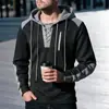 Comercio Electrónico Transfronterizo Europa y América Otoño e Invierno Ropa de Hombre Sudadera con Capucha Transpirable Casual de Waffle para Hombre Ropa Estilo Masculino