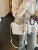 Bolsa de mão texturizada para mulheres, nova moda primavera 2026, bolsa tipo saco para o dia a dia, bolsa de ombro/transversal estilosa e simples