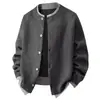 Nuevo Top Casual de Punto para Hombre Otoño 2026, Suéter de Dos Piezas Falsas, Chaqueta de Punto, Prendas de Punto Modernas y Cálidas