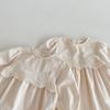 Vestido Nuevo de Primavera 2025 para Niñas Bordado Mosaico Estilo Coreano para Bebé Moda Vestido de Princesa