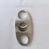 Nuevo cortador de puros simple estilo europeo, accesorio para puros, cortador de puros semicircular portátil de acero inoxidable al por mayor