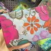 Bolsa de Compras Dobrável 210D em Estoque, Bolsa Tote Fofa com Desenho Animado Floral, Tamanho Grande
