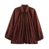 Comercio Exterior AliExpress 2026 Primavera/Otoño Nueva Moda Holgada Mangas Murciélago Hinchadas Chaqueta Piloto para Mujer