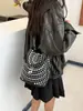 Bolso Cubo con Remaches para Mujer 2025 Otoño Nueva Moda Textura Simple Estilo Extranjero de Nicho Lujo Accesible Bolso Cruzado