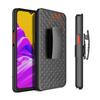Adequado para Samsung Xcoverpro2 Capa de Celular Anti-Queda Padrão Tecido Clipe Traseiro Suporte Capa Deslizante Capa Protetora All-Inclusive Transfronteiriça