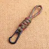 Yk42 Nuevo Llavero Cordón Colgante de Cuchillo Paracord Trenzado Mini Cordón Corto para Llaves Tirador de Cremallera de Bolsa