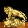 Adornos de tigre de montaña de latón puro, adornos de tigre, adornos de tigre del zodíaco de cobre, adornos artesanales para decoración del hogar