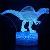 Suministro Transfronterizo al por Mayor Luz Nocturna 3D Tablero Acrílico Adorno de Regalo Dinosaurio Colorido Táctil Inteligente Lámpara de Escritorio LED