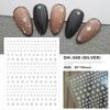 Redanco nuevas explosiones rojas netas 3D patrón diy pegatinas de arte de uñas con calcomanías adhesivas para uñas al por mayor DH-509
