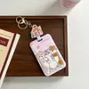 Fu Shan Fruta de Gato Gato Tarjetero Telescópico Dibujos Animados Autobús Infantil Tarjeta de Comida Tarjeta de Cofre Tarjeta Escolar de Jardín de Infancia Botón de Tirar Fácil
