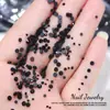 Rey Negro Abanico Diamante Fondo Plano Ss4 Diamantes Sueltos Granel Pedrería de Vidrio Arte de Uñas DIY Calcomanías de Uñas de Cristal Accesorios