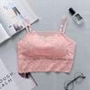 Top de tubo con tirantes de encaje y escote desbocado, chaleco antiexposición en la cintura con almohadilla para el pecho, ropa interior envolvente para la espalda en Amazon