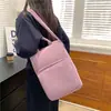 Bolsa para Computador Simples de Cor Sólida Atacado Transfronteiriça Bolsa Escolar para Estudante Textura Simples Bolsa Transversal 14 polegadas Bolsa Casual para Computador