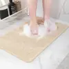 Tapete Simples de Seda Listrado em Laço para Box de Banheiro, Tapete Antiderrapante para Banheiro, Tapete de Entrada, Resistente à Sujeira, Resistente ao Desgaste, Fácil de Limpar