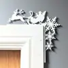 Decoración de Pared Navideña Nueva para Amazon Transfronterizo Colgante de Puerta Esquina de Puerta Jesús de Navidad Llegó a Casa Decoración