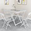Mesa Plegable Mesa de Comedor Hogar Apartamento Pequeño Mesa Cuadrada Mesa de Comedor para 4 Personas Mesa Portátil para Puesto al Aire Libre Mesa y Sillas Dormitorio Jianhe Luz de Vela