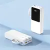 Cargador Portátil Power Bank de 30000 mAh con Carga Súper Rápida de 22.5W Transfronterizo, Portátil con Cables Dobles Integrados y Capacidad Súper Grande
