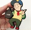 Llavero de dibujos animados estéreo personalizado de fábrica Llavero creativo personalizado de PVC de goma suave Decoración colgante para coche al por mayor