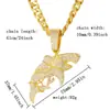 Colgante Exagerado de Diamantes Completos Hip-Hop Europeo y Americano, Collar de Aleación Nk Transfronterizo, Cruz Incrustada de Diamantes, Estrella Radiante de Dólar, Chapado en Oro