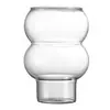 Copa de cóctel transparente de borosilicato alto con forma de calabaza, copa Haibo, vaso de vidrio resistente a altas temperaturas, vaso para bebidas, vaso para jugo, vaso para bebidas frías