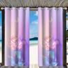 Cortinas de Verano Personalizadas con Pintura al Óleo de Imitación, Impresas para Exteriores, Cortinas Blackout para Balcón, Servicio de Dropshipping Disponible