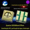A lâmpada da esterilização da duplo-faixa 3535UVC perla UVC + UVA3535 a desinfecção do duplo-núcleo ultravioleta profundo violeta 7-15MW