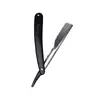 Suministros del Fabricante Navaja Plegable de Acero Inoxidable Anticuada para Cejas, Navaja de Afeitar, Soporte para Navaja de Afeitar Facial de Barbería