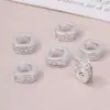 Contas Espaçadoras de Zircônia Banhadas a Ouro 14K com Furo Grande Contas Perfuradas Pulseira DIY Espaçador Colar Pingente Acessórios para Pulseira Atacado