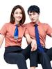 Camisa de manga corta de verano nueva para hombre y mujer, vestido de viscosa, camisa de traje profesional, ropa de trabajo, logo bordado