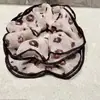Goma para el pelo elástica de alta gama, multicapa, de gasa estampada, con volantes, para coleta, estilo vintage, exquisita, coreana