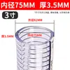 Manguera de Acero y PVC Tubería de Plástico Tubería de Agua Transparente Alta Presión Resistente al Desgaste Engrosada Resistente a Altas Temperaturas Tubería de Vacío para Aceite Anticongelante