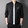 Estilo de Chaqueta de Primavera y Otoño para Hombres Jóvenes y de Mediana Edad, Tendencias 2026 para Hombres, Tops Bordados con Letras, Ropa Exterior y Chaquetas