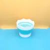 Direto da fábrica mini dobrável de mesa copo para lavar pincel portátil multifuncional pequeno cilindro de água para pintura balde de água para pincel de arte