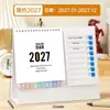 2027 Año de la Oveja Nuevo Planificador de Escritorio para Trabajo y Estudio Calendario de Oficina de Negocios de Alta Gama para Empresas y Negocios