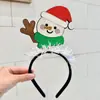Diadema Navideña Transfronteriza Accesorios para el Cabello Nuevo Reno Muñeco de Nieve Tocado Femenino Fiesta Navideña Dulce y Lindo Tocado Decorativo
