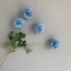 4 Cabeças Bola crisântemo simulação bola cebola pingue-pongue crisântemo dente-de-leão salão de casamento decoração de arranjo de flores de caminho bola de simulação de flor artificial