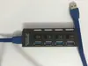 Explosions switch de siete puertos 2.0 hub uno a siete HUB divisor expansión de alta velocidad extensor USB de computadora