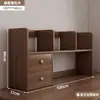 Estantería de escritorio Estante de almacenamiento de escritorio Simple para oficina Dormitorio Escritorio de estudiante Almacenamiento Estante multicapa Librero pequeño