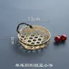 Productos Tejidos de Bambú Hechos a Mano Criba de Bambú Cesta de Bambú Bandeja para Dim Sum Paleta Recogedora Redonda Tejida para el Hogar Cesta de Almacenamiento Fruta Qin Xuan