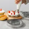 Molde Anillo Perforado Redondo de Acero Inoxidable 430 para Mousse con Agujeros Anillo Francés para Mousse Tarta de Queso Anillo para Tarta Anillo para Pastel