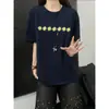 Ropa Nueva de Verano 2026 para Pareja Estilo Coreano Moderna Personalizada Bordada Suelta Oversize Tops Unisex Sensación de Alta Gama