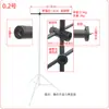 Equipo de Estudio Fotográfico 1.2m 2m 3m de Largo Barra Transversal Retráctil Brazo Giratorio Soporte de Suspensión para Luz de Flash de Transmisión en Vivo Soporte para Tomas Cenitales