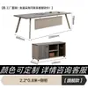 Escritorio y Silla Modernos y Simples Combinación Escritorio de Computadora para Personal Estación de Trabajo de Empleado Estación de Trabajo con Pantalla