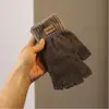 Guantes de Invierno de Cinco Dedos Cálidos Tejidos para Hombres y Mujeres, Compatibles con Pantalla Táctil, Forrados de Felpa, Engrosados, Guantes de Pareja para Ciclismo, Lindos Guantes de Invierno para Mujeres