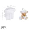 Molde de silicona para oso gato goteando pegamento diy incienso conejo posavasos de mesa adornos de aromaterapia para coche molde de yeso para velas
