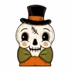 2026 Nueva Decoración Retro de Halloween Pequeñas Figuras de Madera Adornos Artesanía de Madera Creativa para el Hogar y el Escritorio